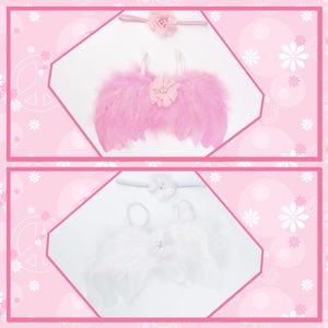 🌸New🌸Pink or White Angel Wings & Headband🌸